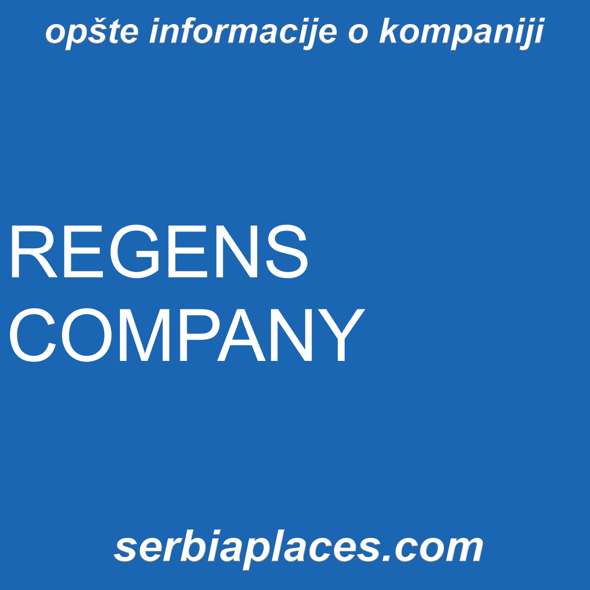 REGENS COMPANY