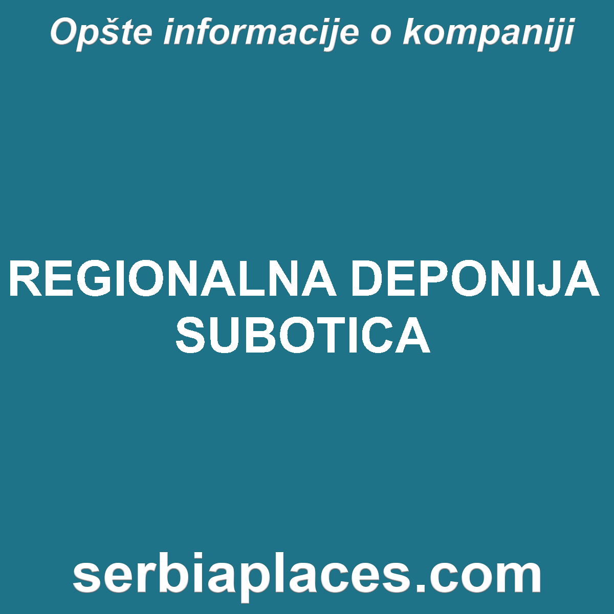 REGIONALNA DEPONIJA SUBOTICA