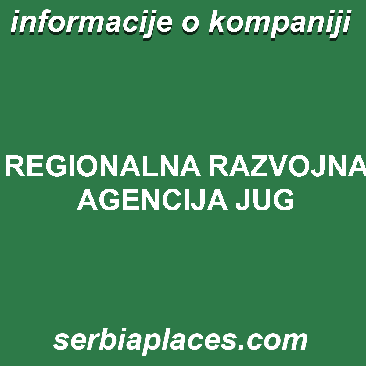 REGIONALNA RAZVOJNA AGENCIJA JUG