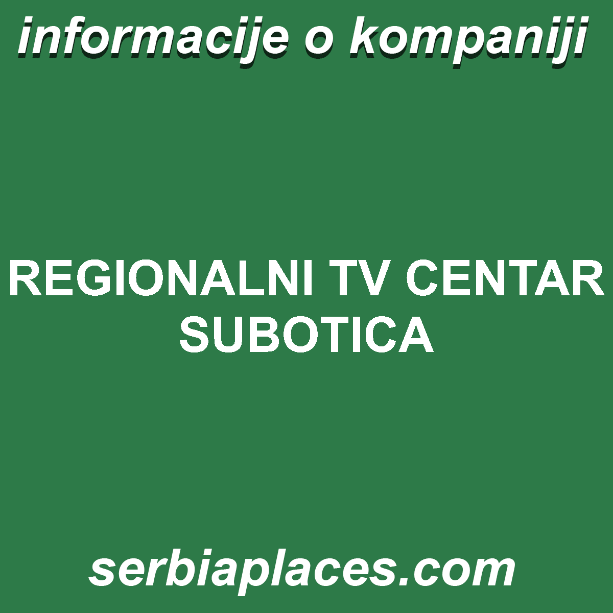 REGIONALNI TV CENTAR SUBOTICA