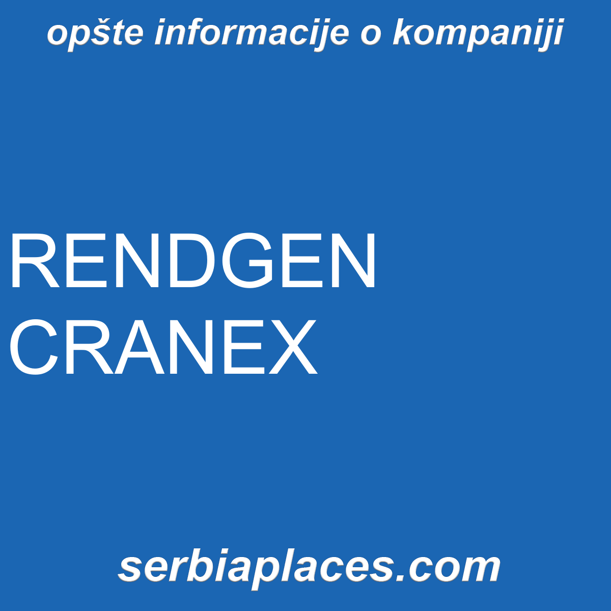 RENDGEN CRANEX
