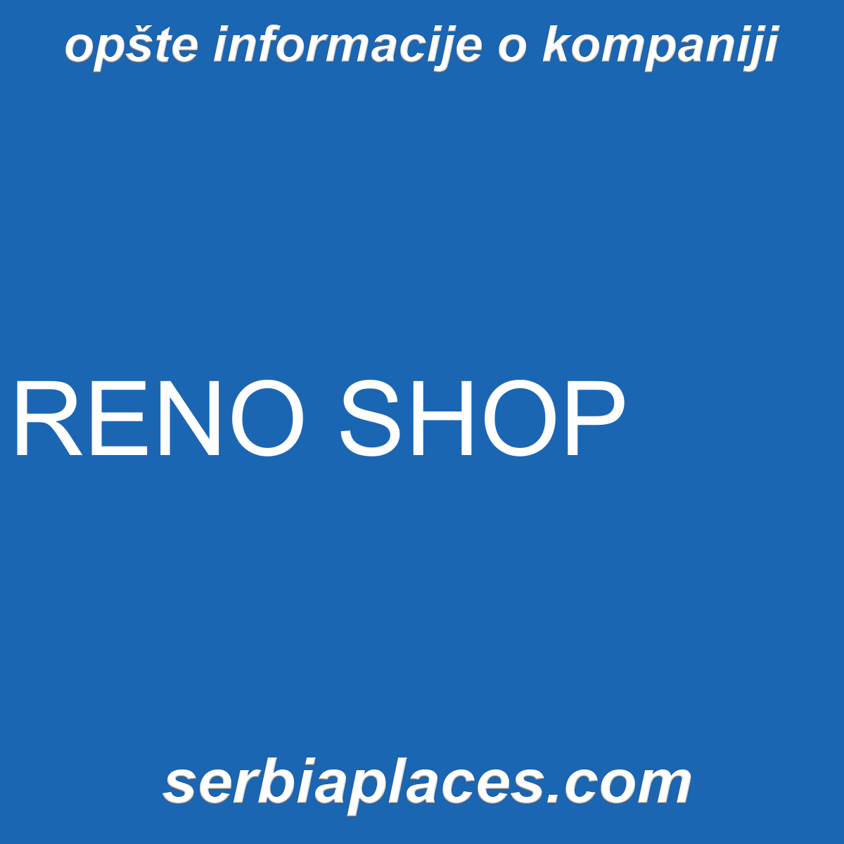 RENO SHOP