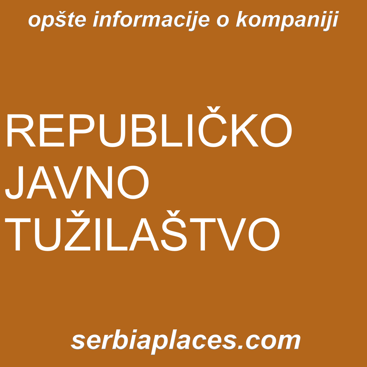 REPUBLIČKO JAVNO TUŽILAŠTVO