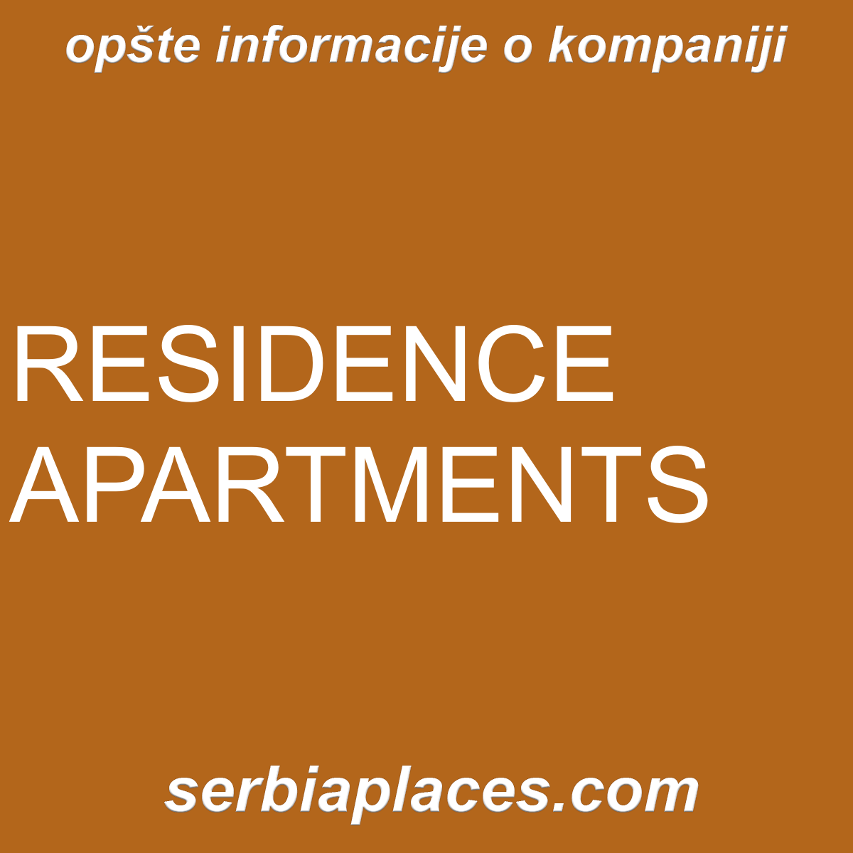 RESIDENCE APARTMENTS