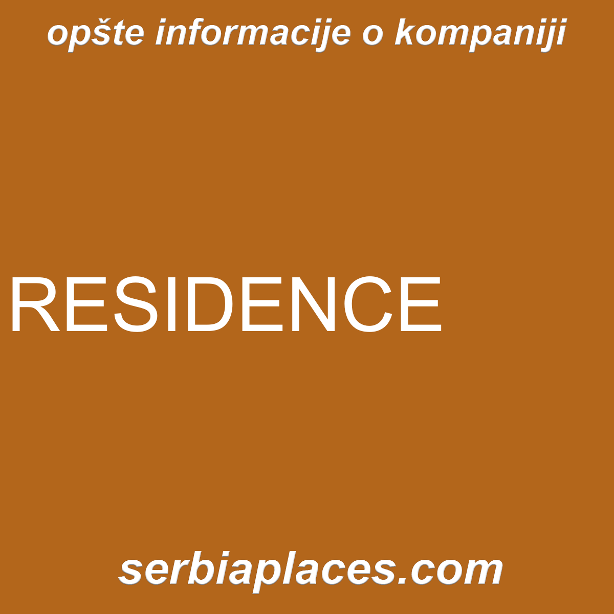 RESIDENCE