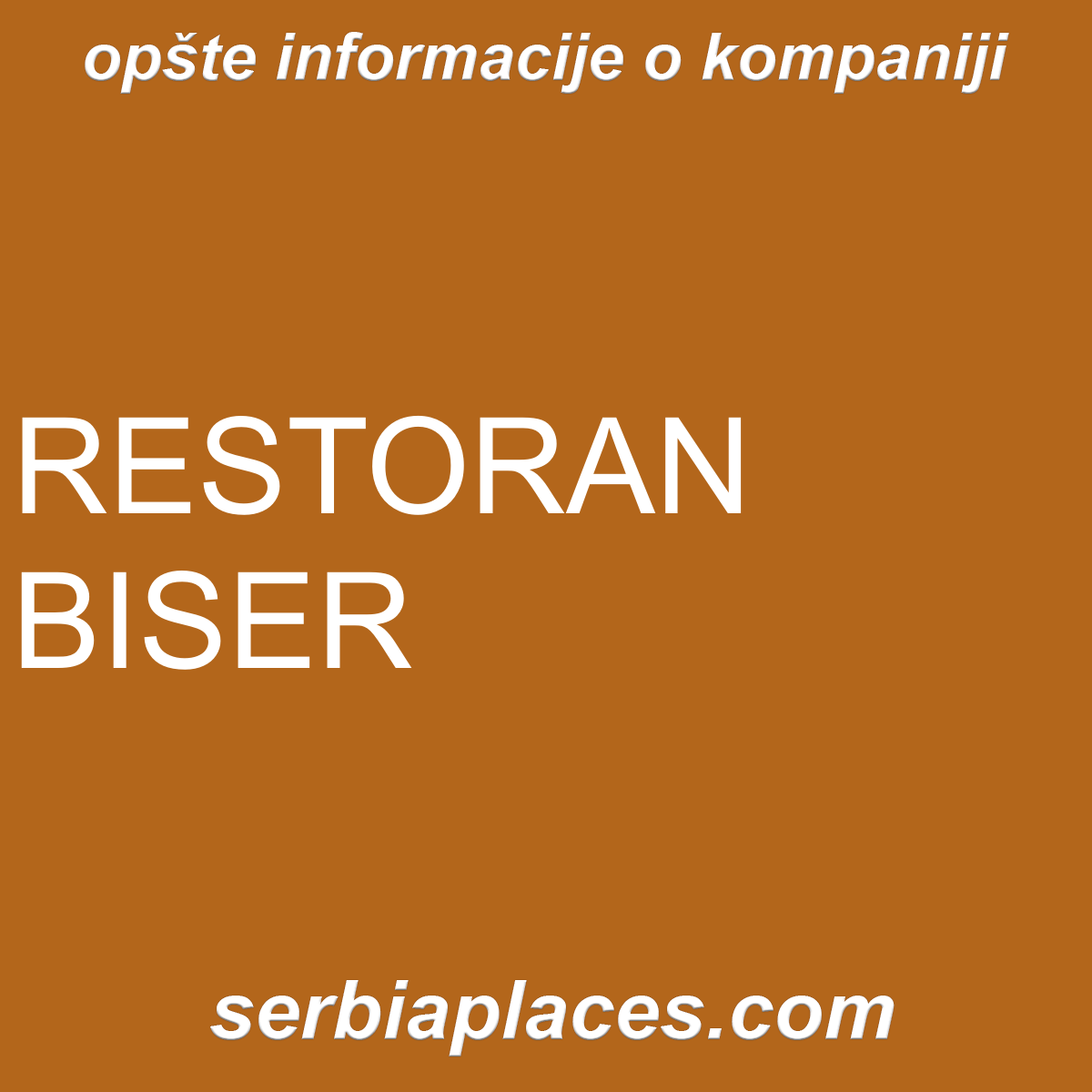 RESTORAN BISER