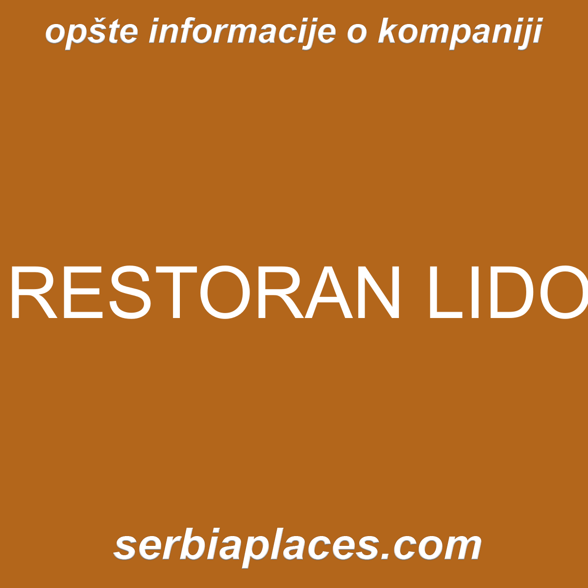 RESTORAN LIDO