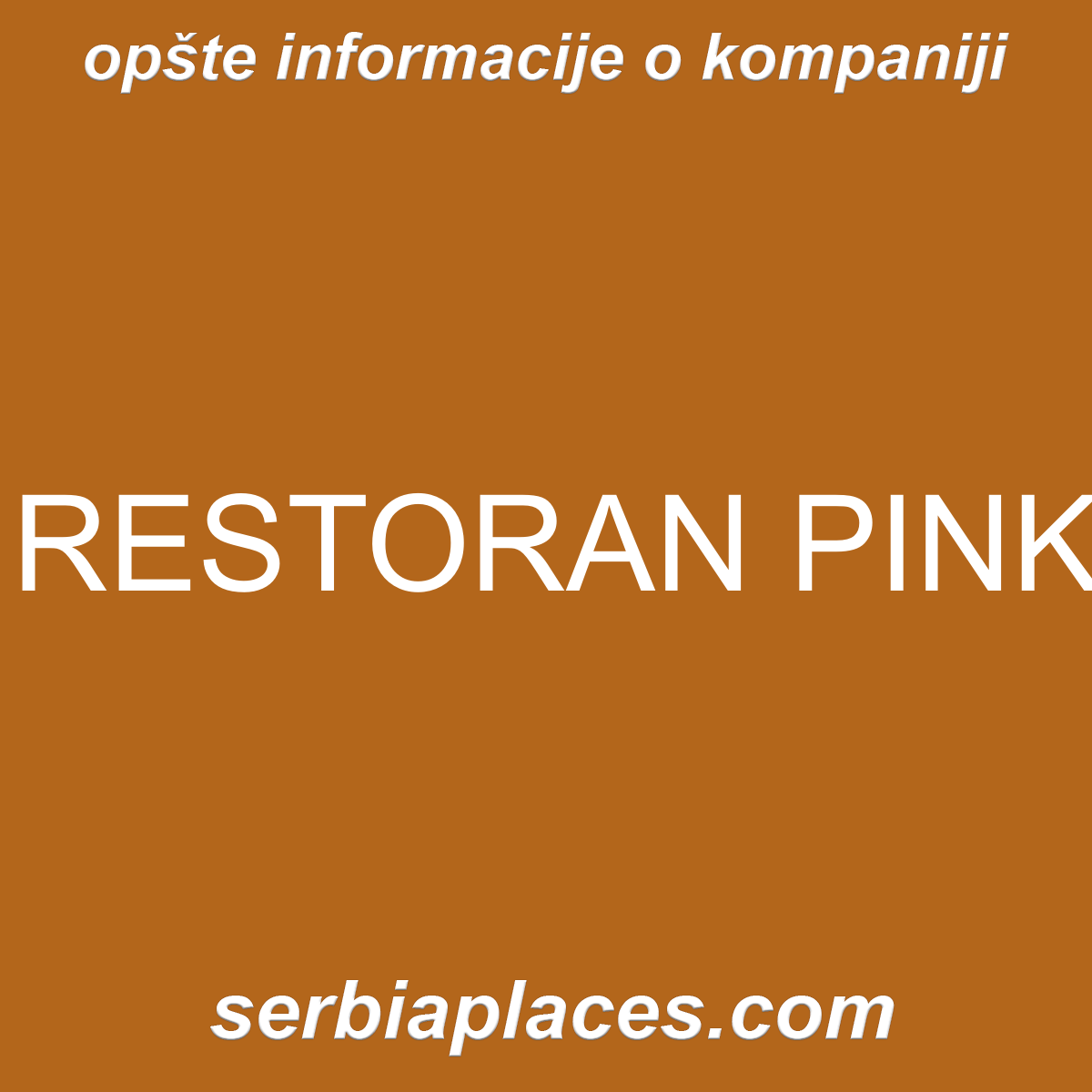 RESTORAN PINK