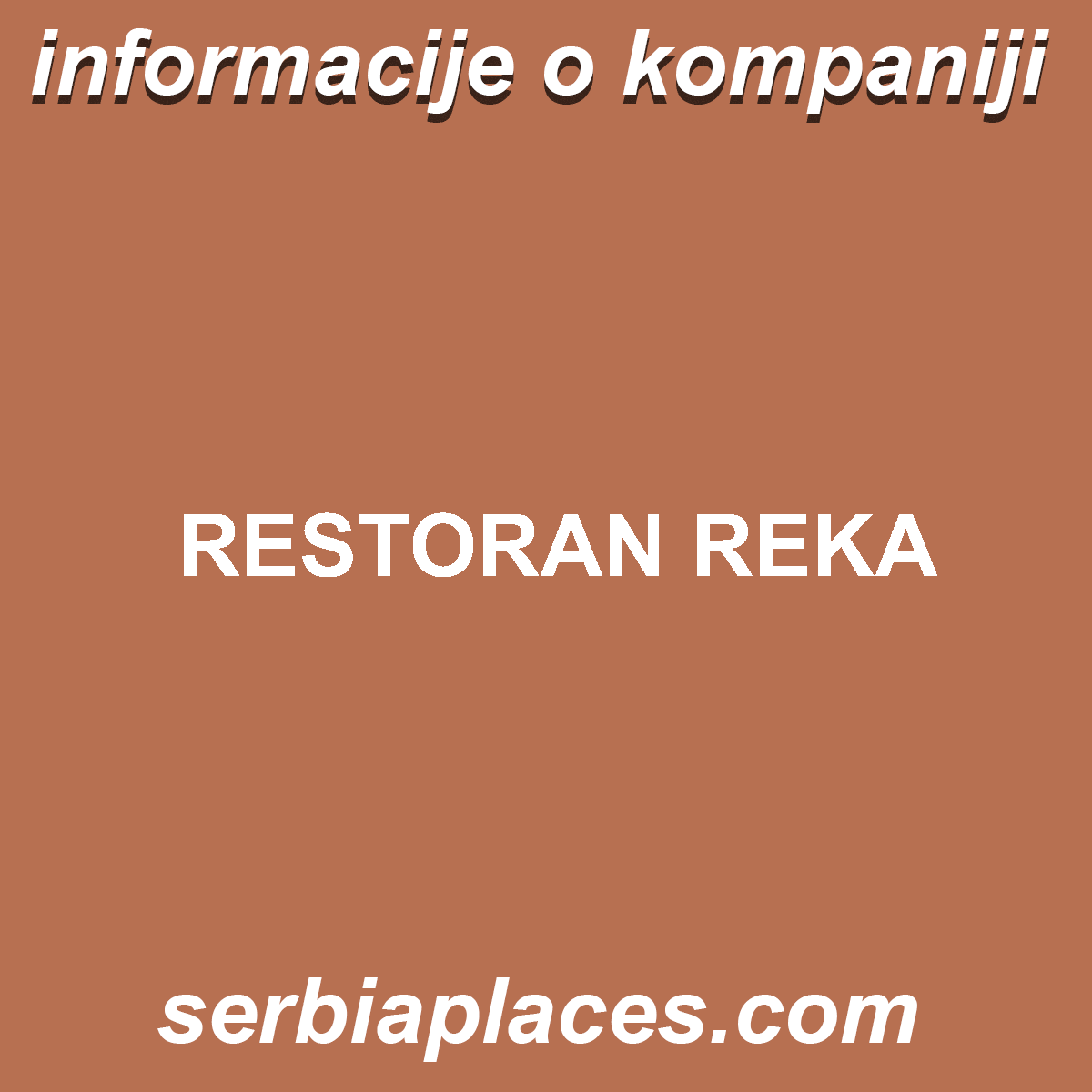 RESTORAN REKA