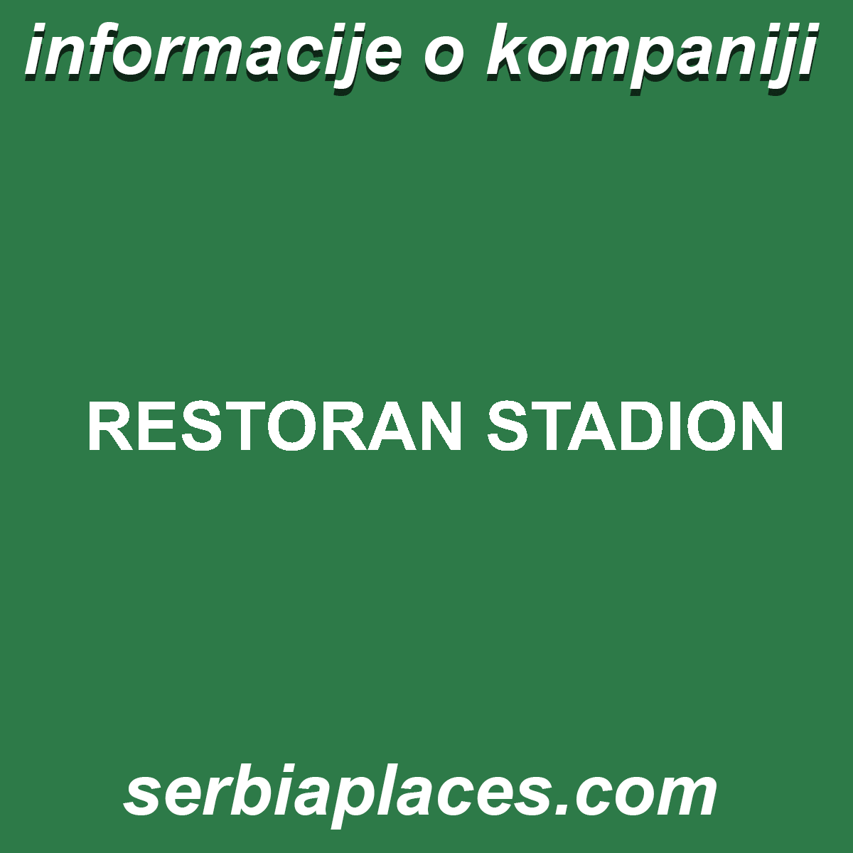 RESTORAN STADION