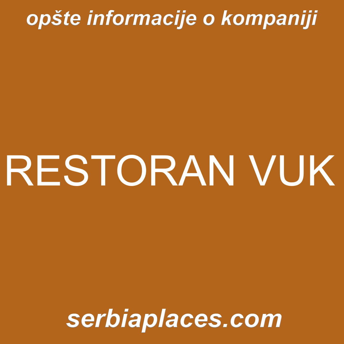 RESTORAN VUK
