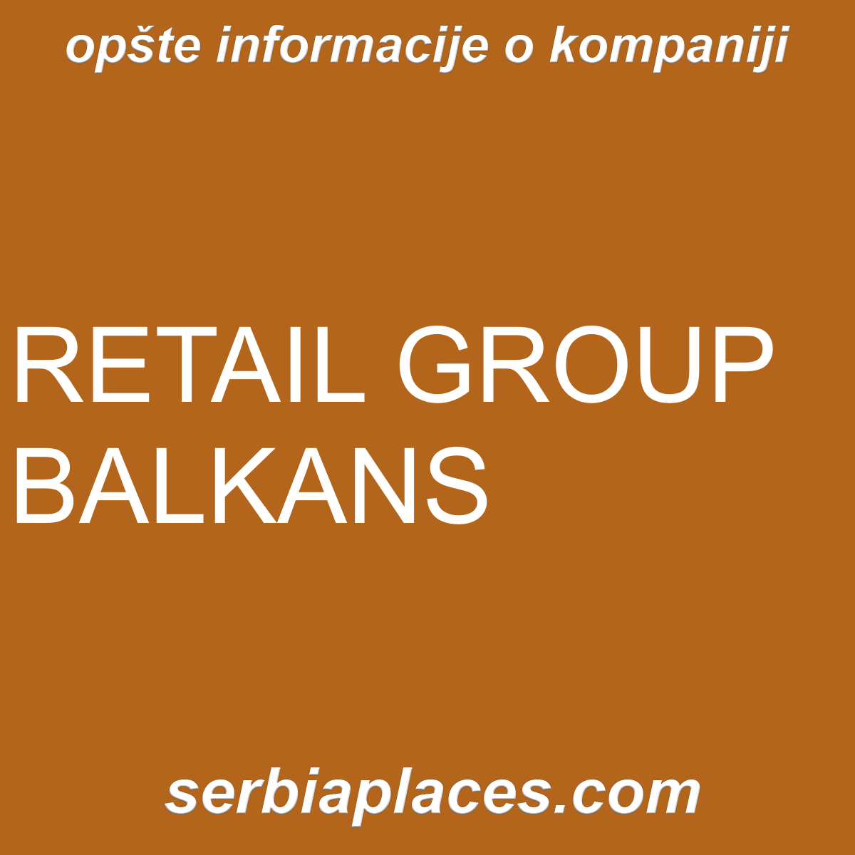 RETAIL GROUP BALKANS