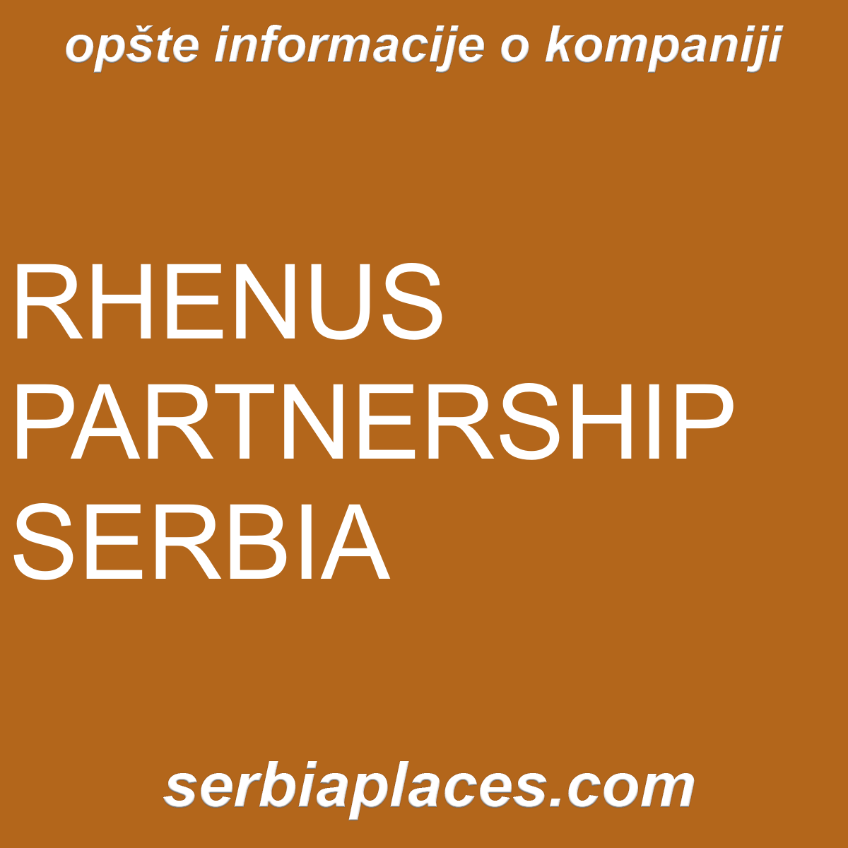 RHENUS PARTNERSHIP SERBIA