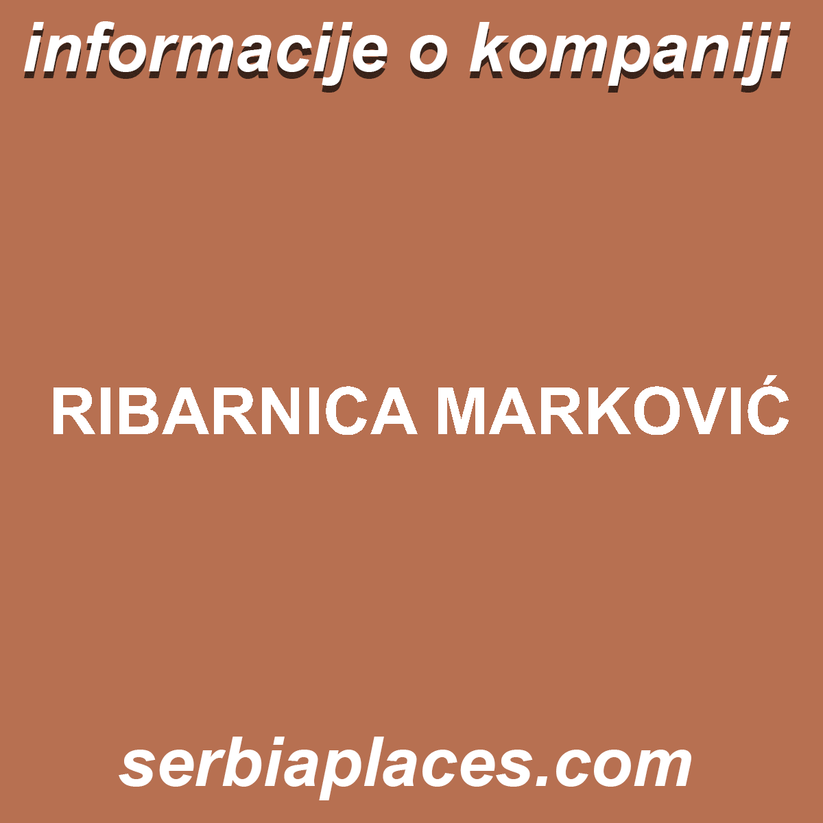 RIBARNICA MARKOVIĆ