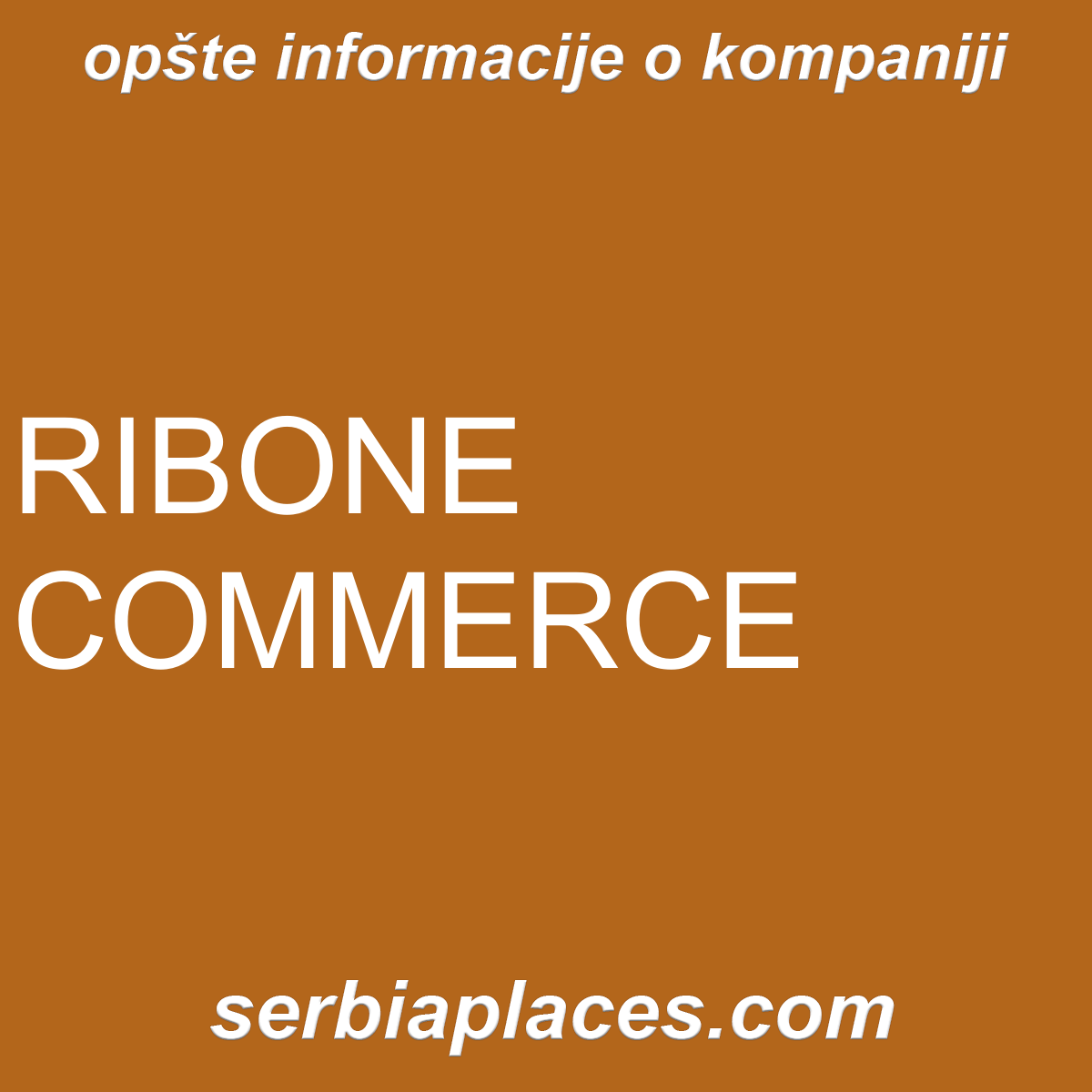 RIBONE COMMERCE