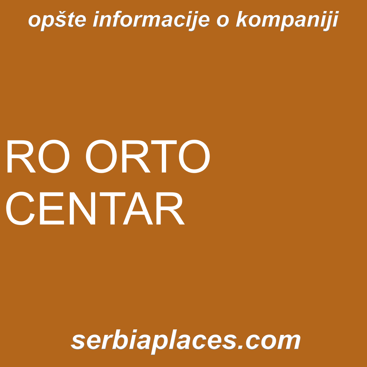 RO ORTO CENTAR