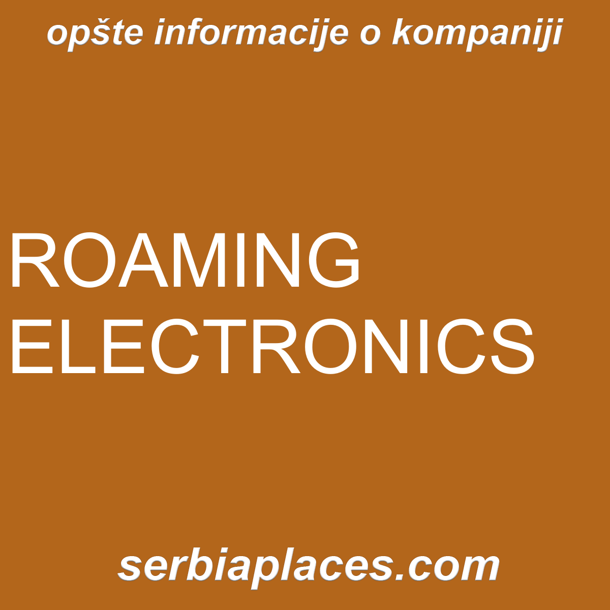 ROAMING ELECTRONICS
