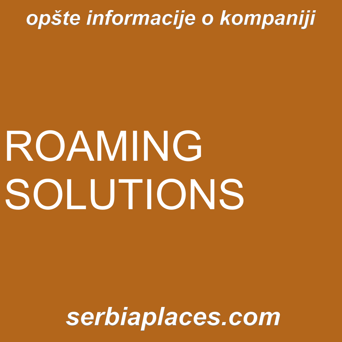 ROAMING SOLUTIONS