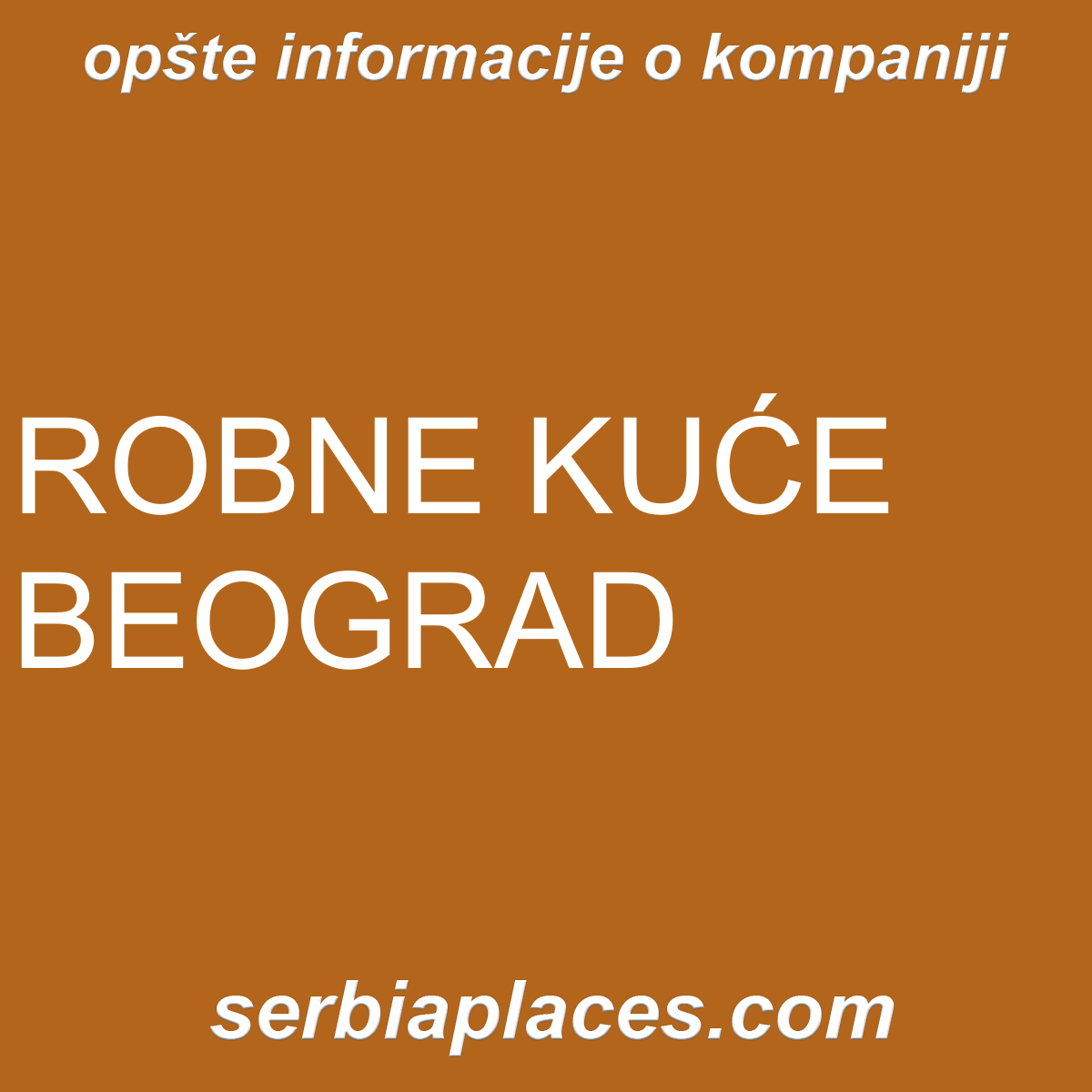 ROBNE KUĆE BEOGRAD