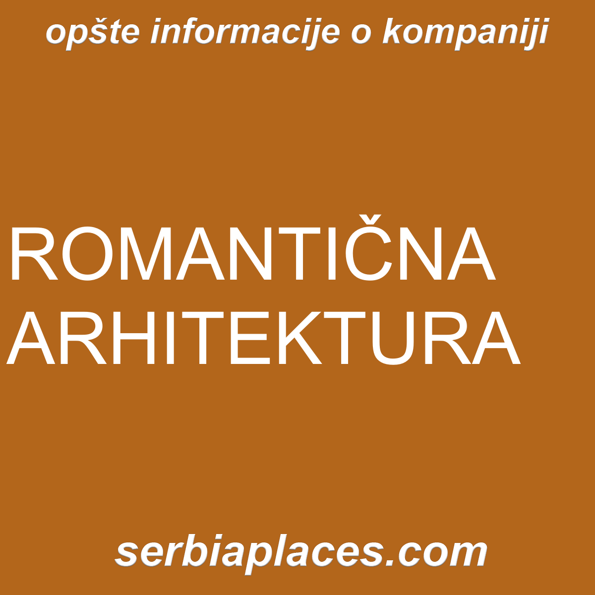 ROMANTIČNA ARHITEKTURA