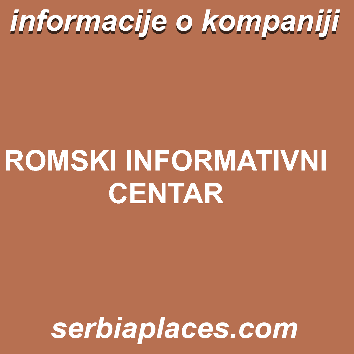 ROMSKI INFORMATIVNI CENTAR