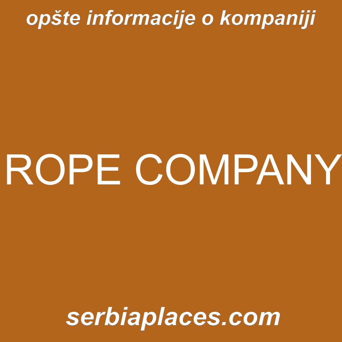 ROPE COMPANY