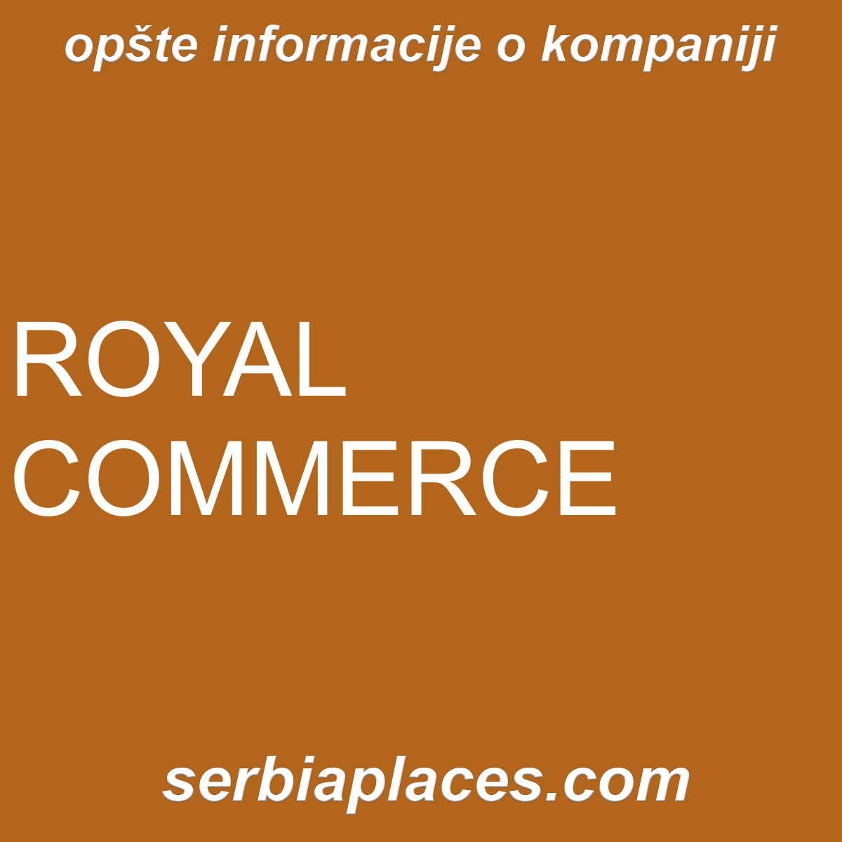 ROYAL COMMERCE