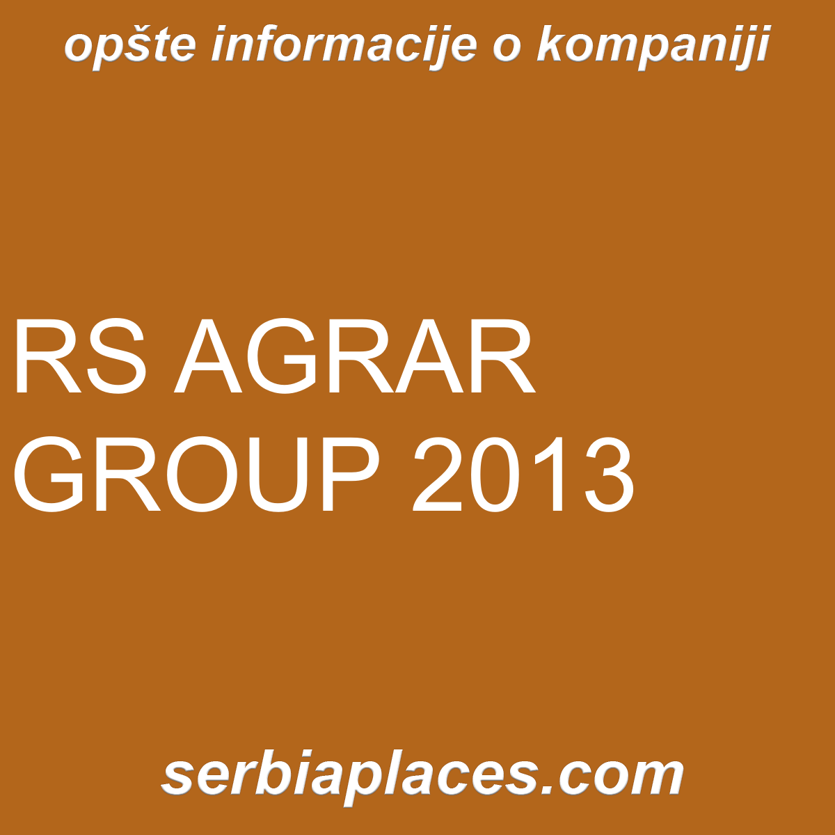 RS AGRAR GROUP 2013