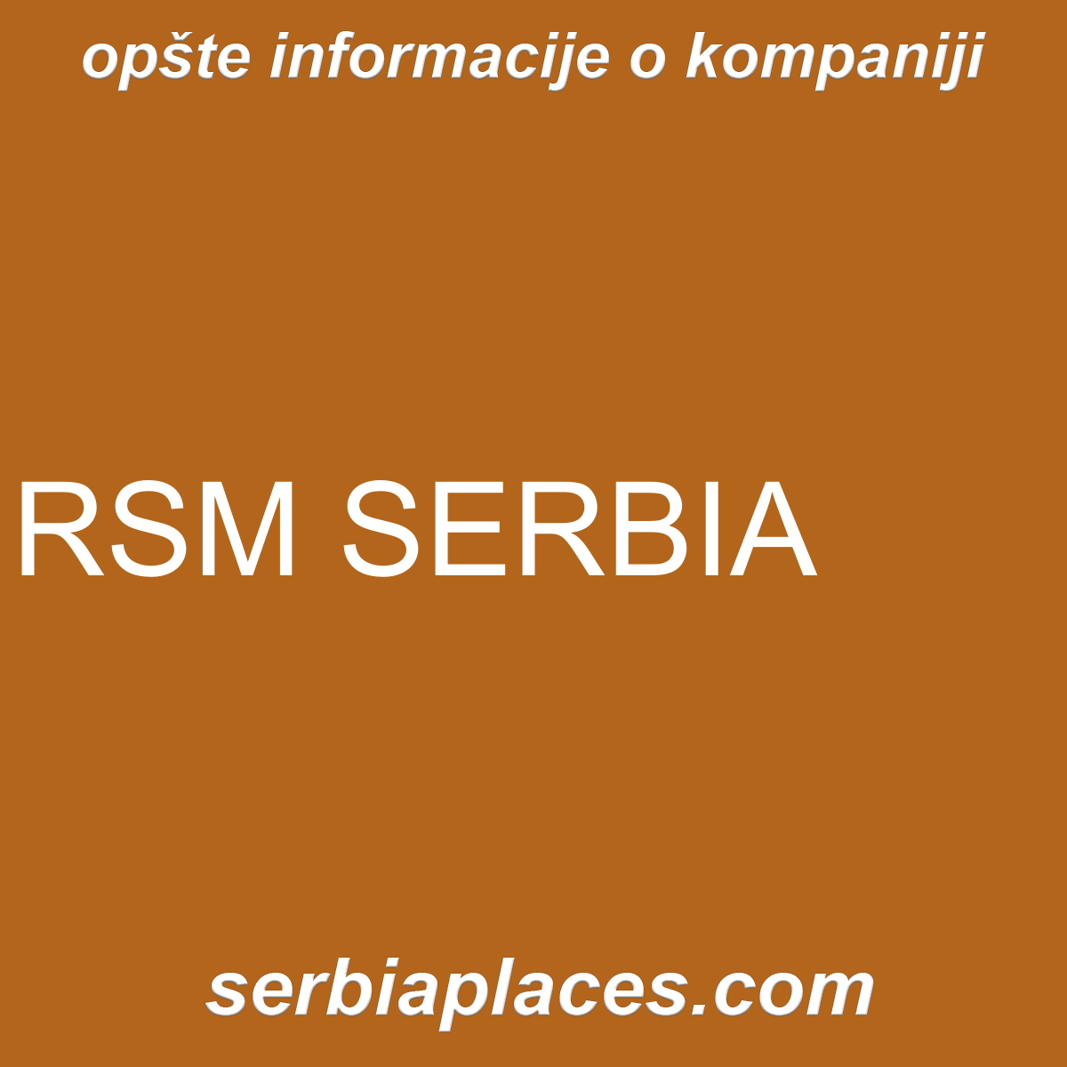 RSM SERBIA
