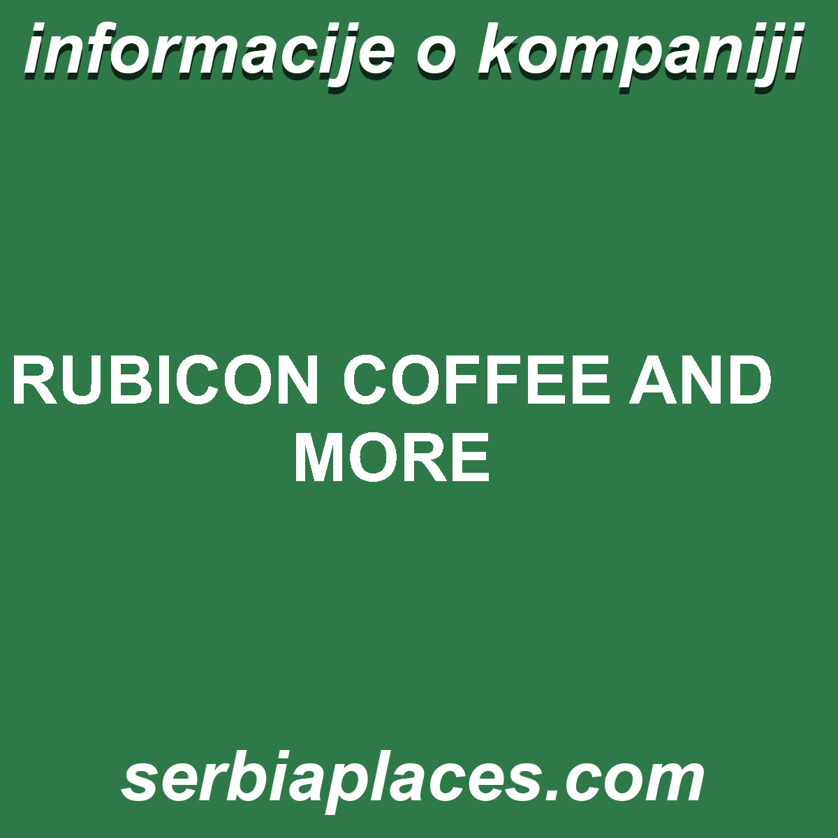 RUBICON COFFEE AND MORE