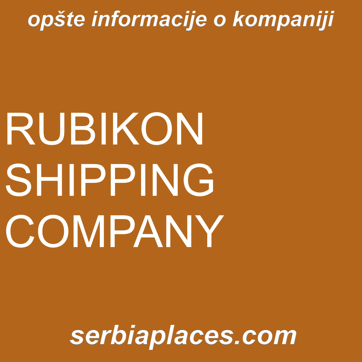 RUBIKON SHIPPING COMPANY