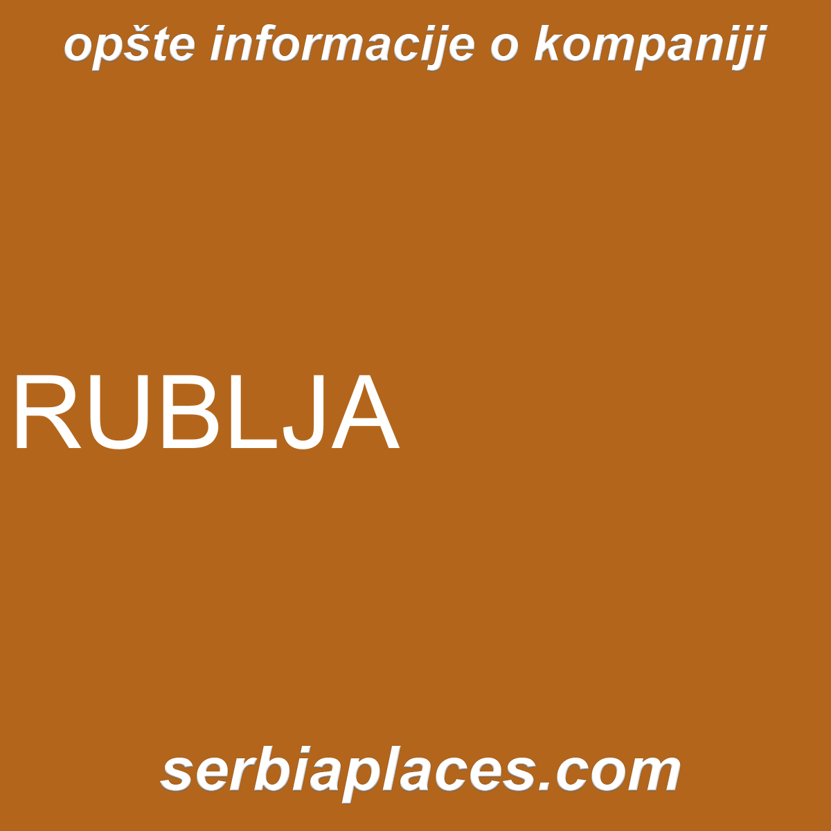 RUBLJA