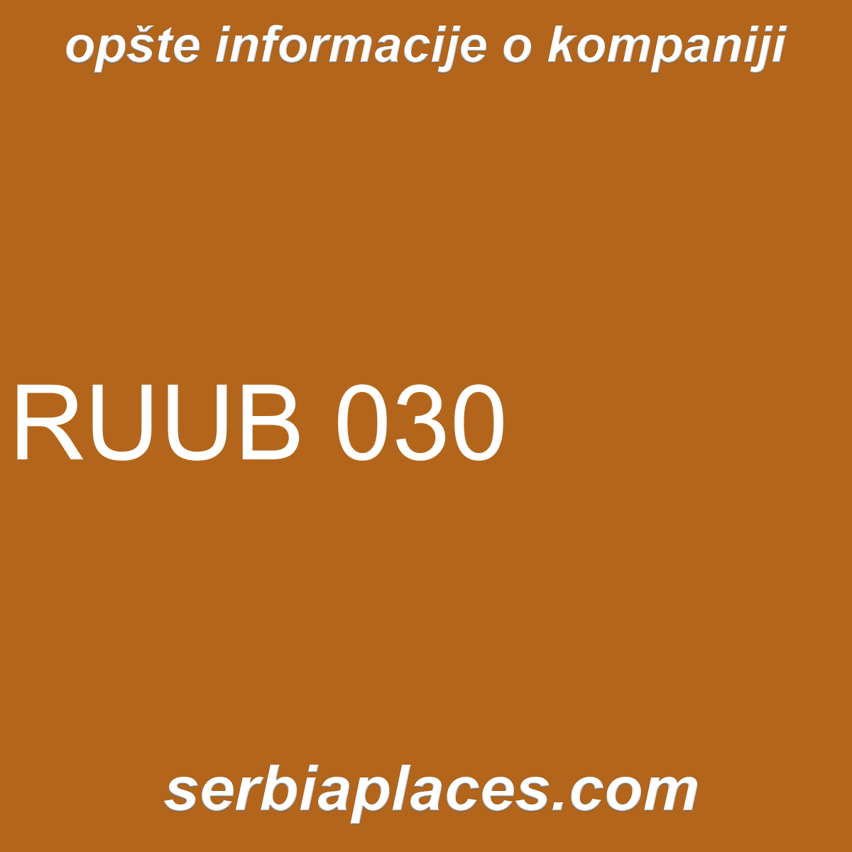 RUUB 030