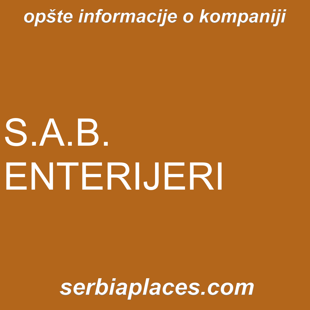 S.A.B. ENTERIJERI