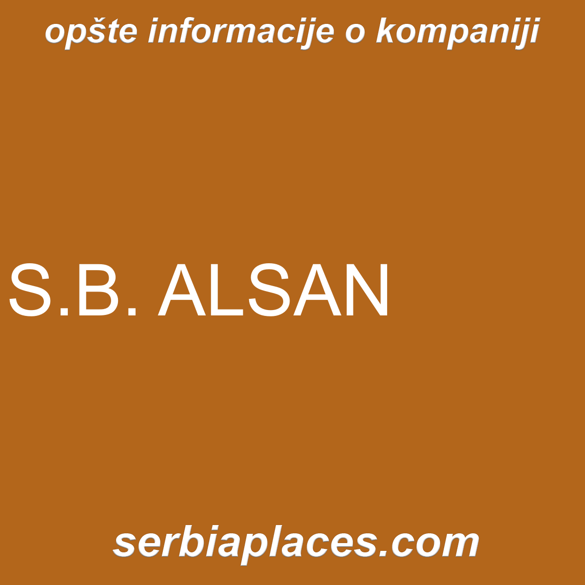 S.B. ALSAN