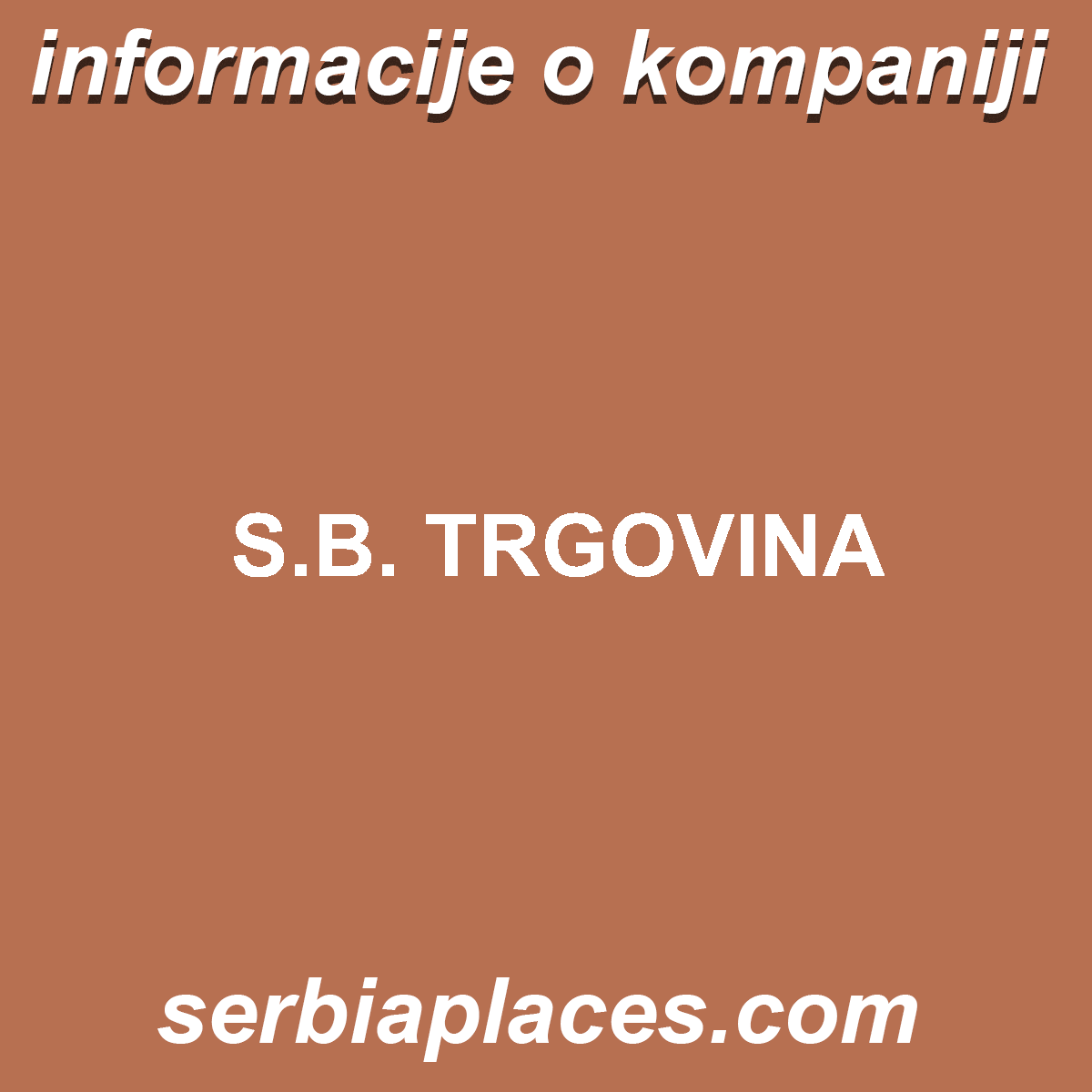 S.B. TRGOVINA