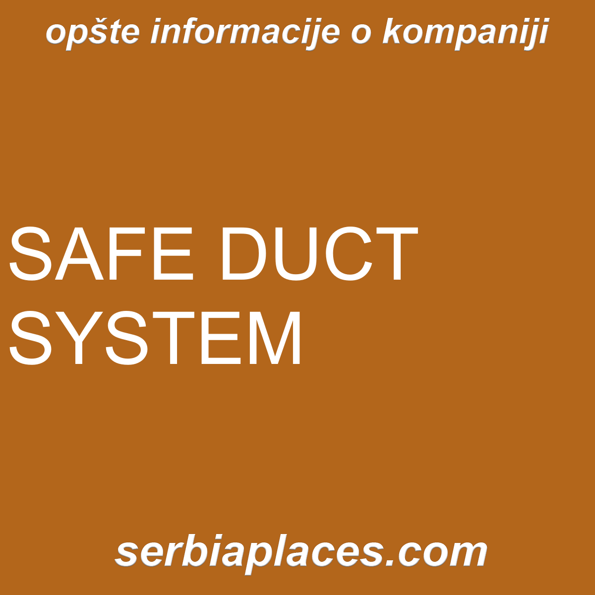 SAFE DUCT SYSTEM