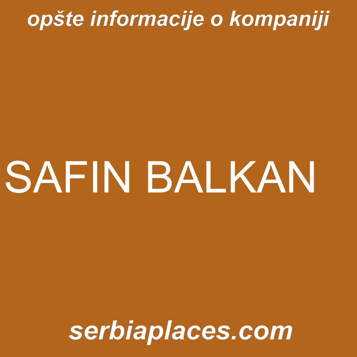 SAFIN BALKAN