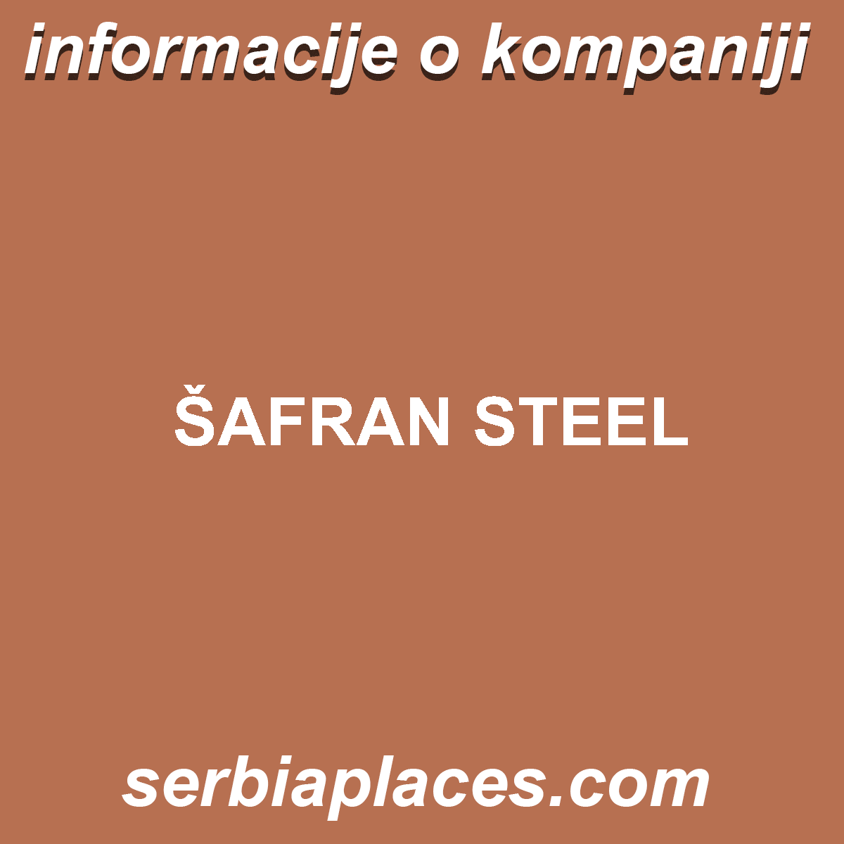 ŠAFRAN STEEL