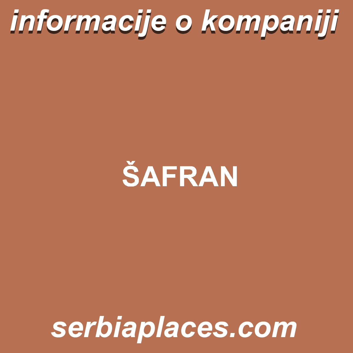 ŠAFRAN