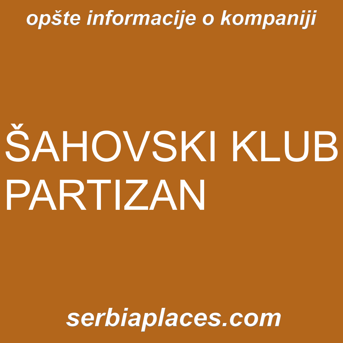 ŠAHOVSKI KLUB PARTIZAN