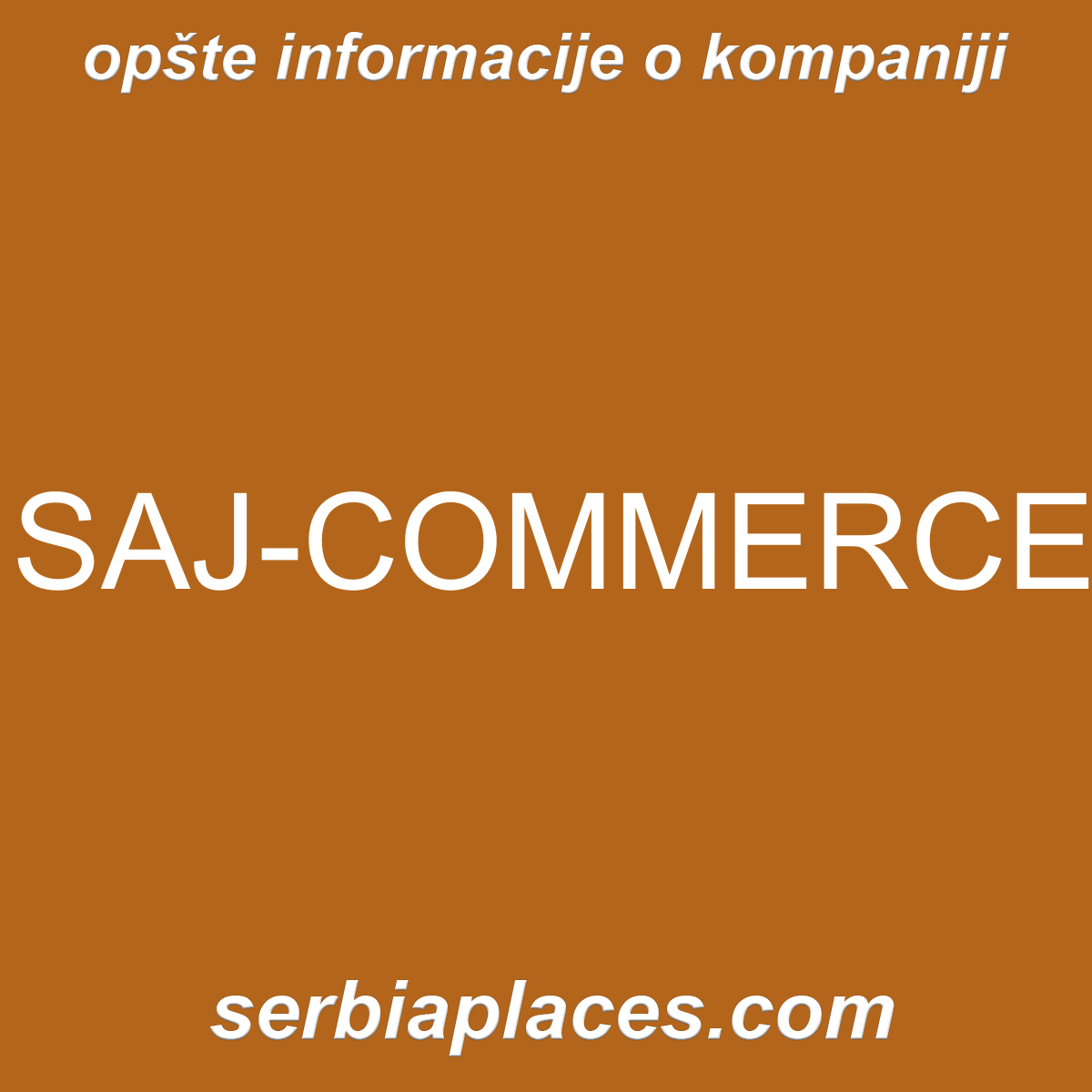 SAJ-COMMERCE