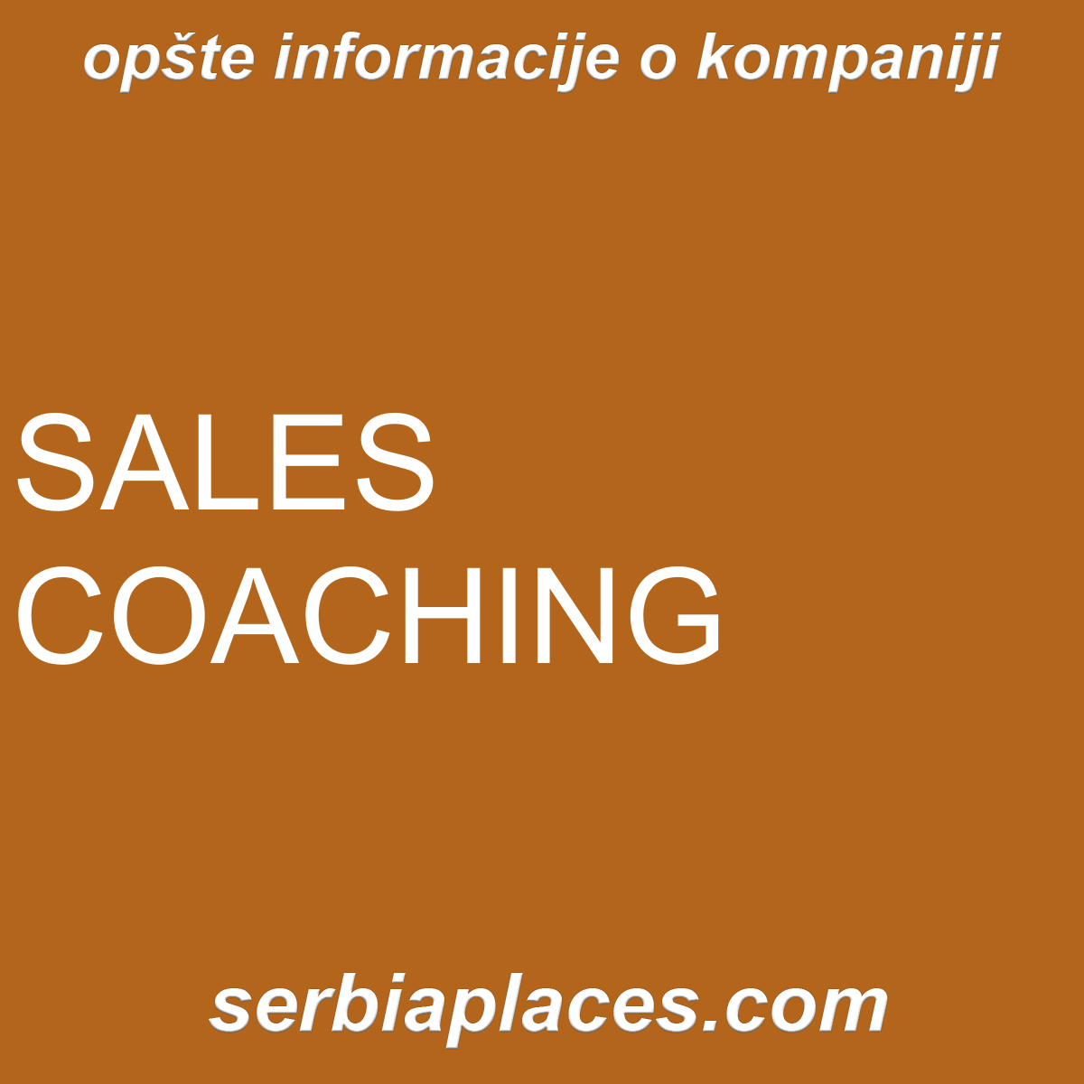 SALES COACHING