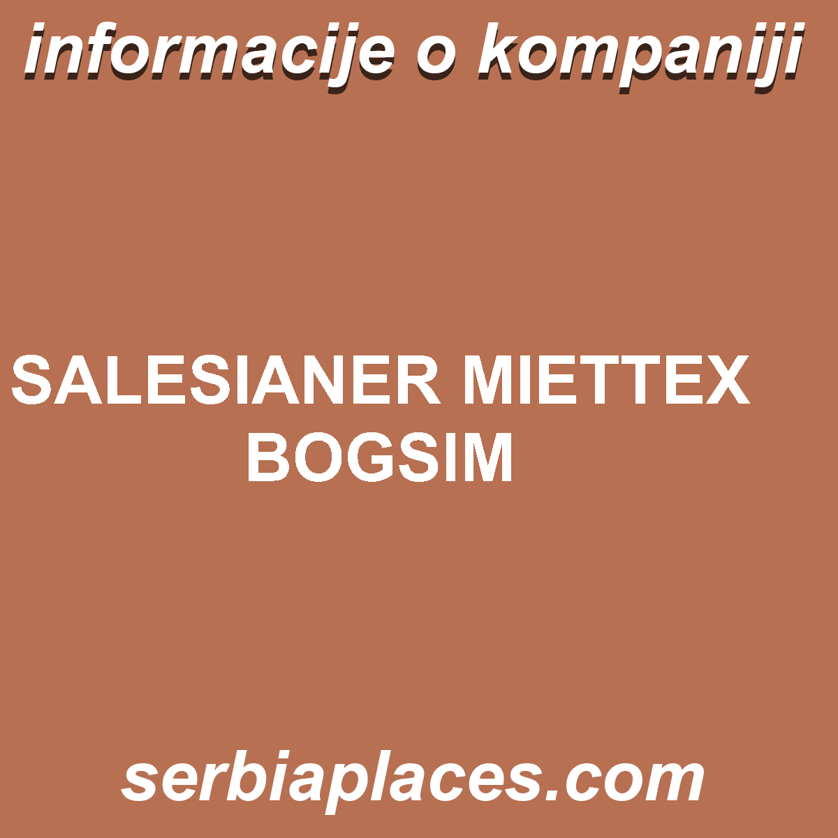 SALESIANER MIETTEX BOGSIM