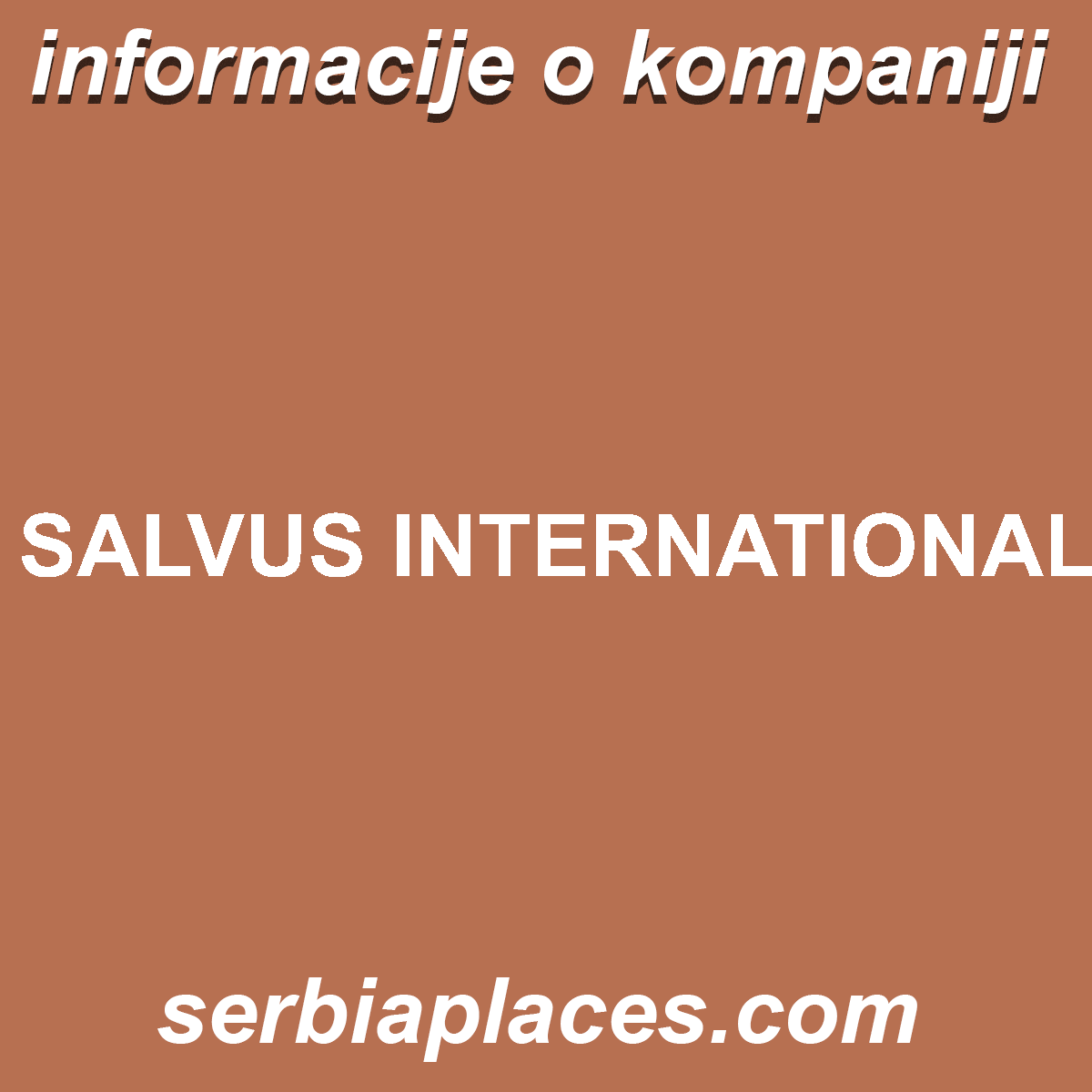 SALVUS INTERNATIONAL