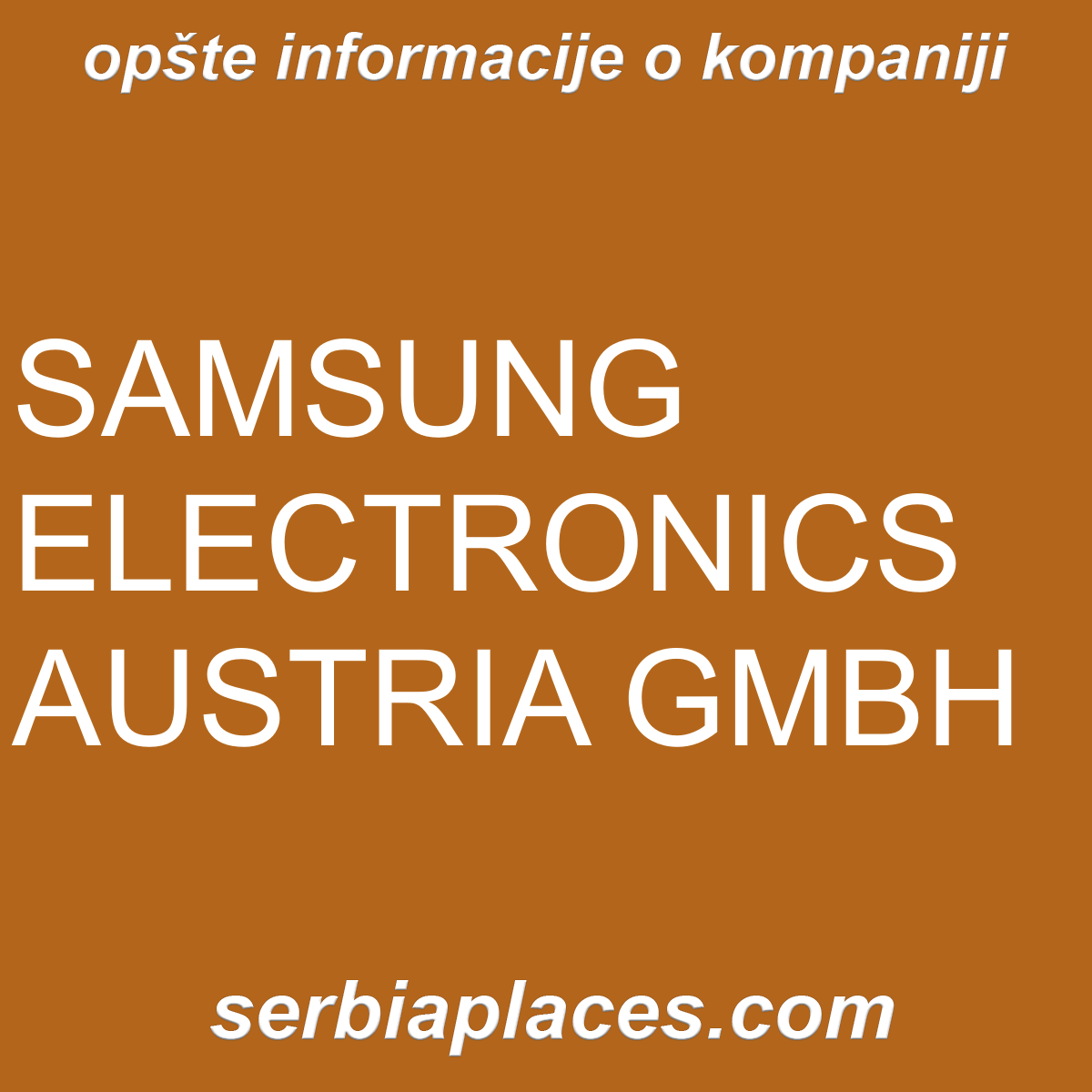 SAMSUNG ELECTRONICS AUSTRIA GMBH