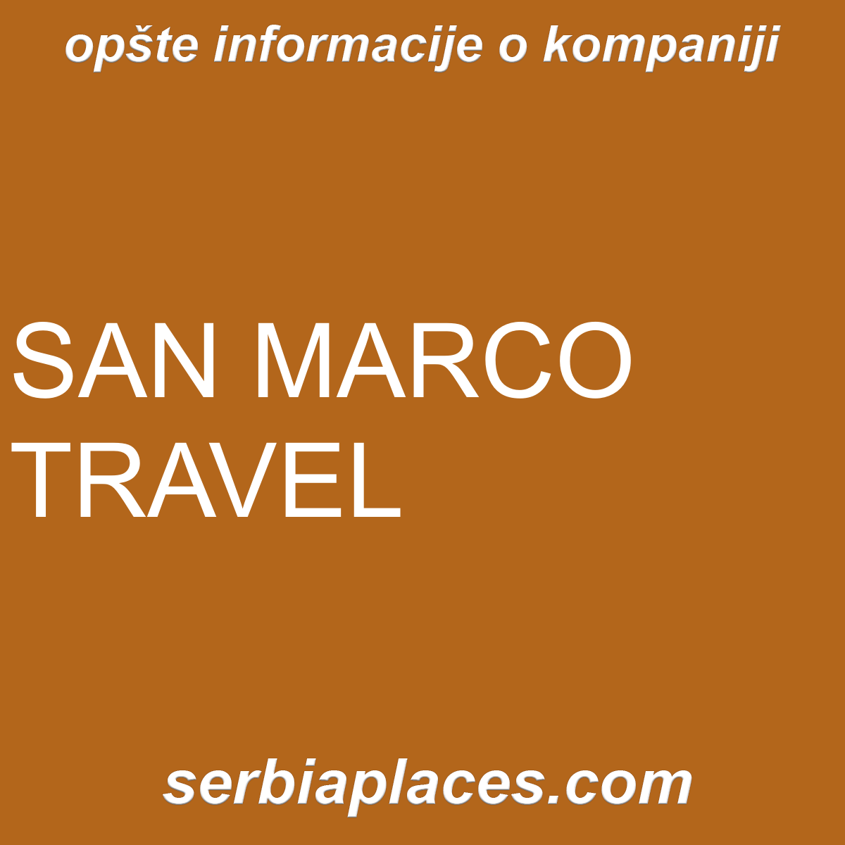 SAN MARCO TRAVEL