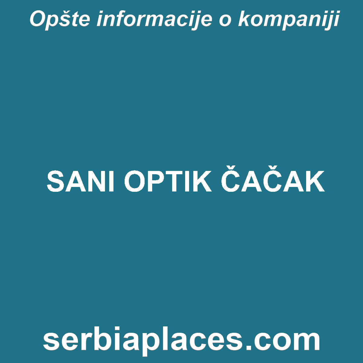 SANI OPTIK ČAČAK