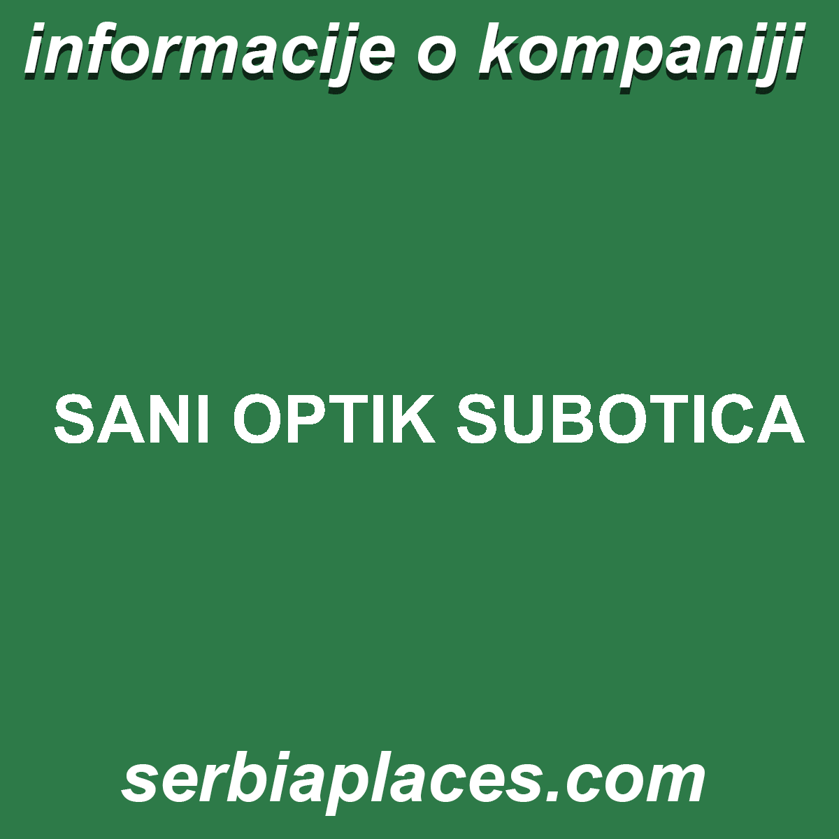 SANI OPTIK SUBOTICA