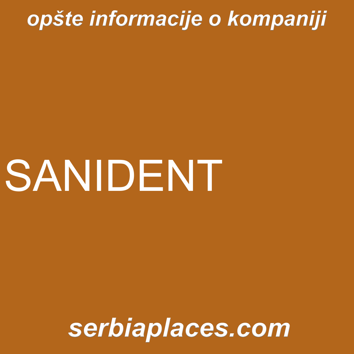 SANIDENT
